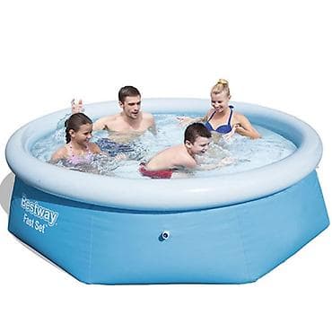 Bazen za decu sa prstenom na naduvavanje Bestway Fast Set 244×61 cm –