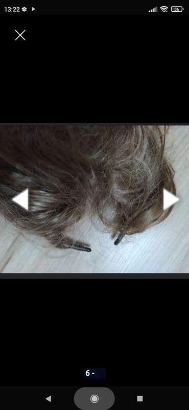 Sweatpants: Prodajem prirodnu kosu,set klipsi . set sadrži ;dva puta po jednu — 2