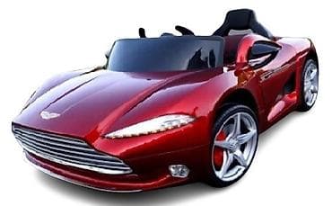 novogodisnje maske: Auto Aston Martin 12V – crveni metalik Opis: - Dečiji električni — 2