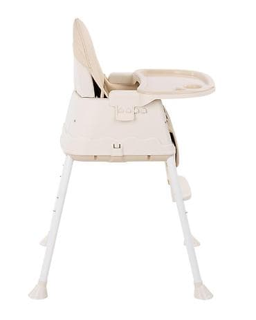 decije stolice plasticne: KIKKA BOO Hranilica CREAMY 2in1, beige (KKB1) Praktična 2-u-1 stolica — 4