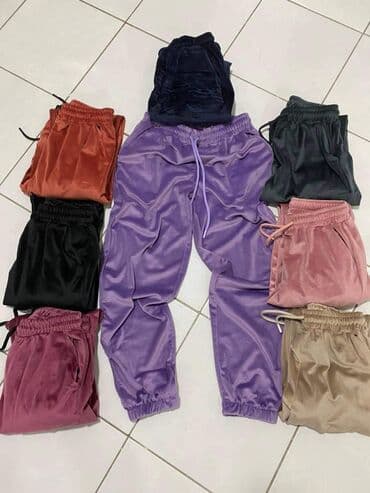 plisane trenerke za punije dame: Plišani donji delovi Vel : ( S M L L XL XXL ) Cena : 1900 — 2