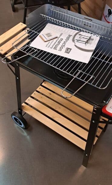 teleskopska polica: Pokretni roštilj Podesiva visina žice 3 police za odlaganje — 2