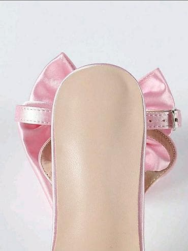 bonatti нови пазар: Elegantne sandale na štiklu – svetloružičaste - Materijal: sjajna — 8