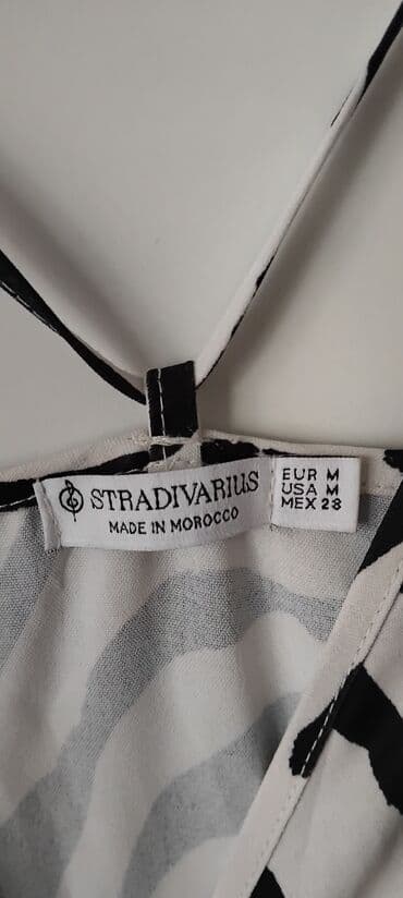 haljine na veliko: Stradivarius M (EU 38), bоја - Bela, Na bretele — 2