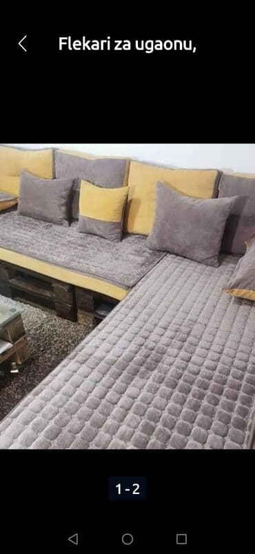 forma ideale ugaone garniture sa zicanim jezgrom: For corner sofa, color - Brown — 2