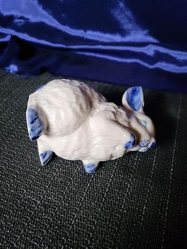 Sušilice: Vintaz nov porcelanski zec.Nemacka. Porcelanska figura zeca,mereni — 7