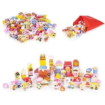 Building Blocks: EDUKATIVNE DRVENE KOCKE SET – CANDY CITY, 116 kom Brend: ECO TOYS — 7