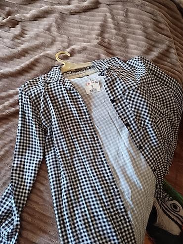 mango suknje: Komplet košulja/bluza – ženski - Košulja 1: crno-bela gingham (karo) — 1