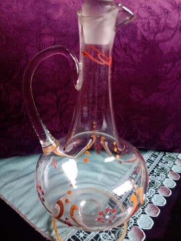 swarovski kristali cena: Flasa nova za pice iz 60-ih. bez ostecenja. Visina cele. 37,5cm — 5