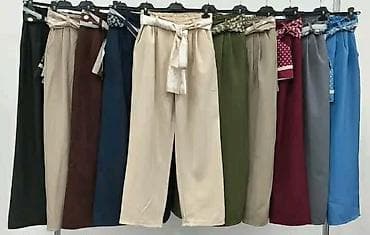 stradivarius s: Ženske elegantne pantalonе sa visokim strukom i kaišem-mašnom (marama) — 3