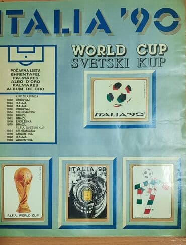 album za sličice: Album Italija 90 popunjen, polovan — 3