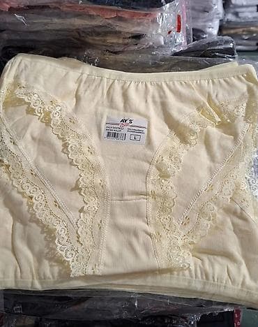 crveni donji ves: Ženske pamučne gaćice 12 komada – AYS - Modeli: klasične bikini — 3