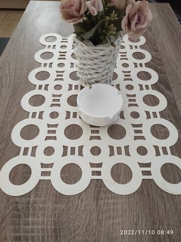 pesak za cvece: Doilies, color - White — 1