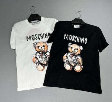 muške pidžame c a: Short sleeves T-shirt, One size, Moschino, color - Black, Cotton — 1