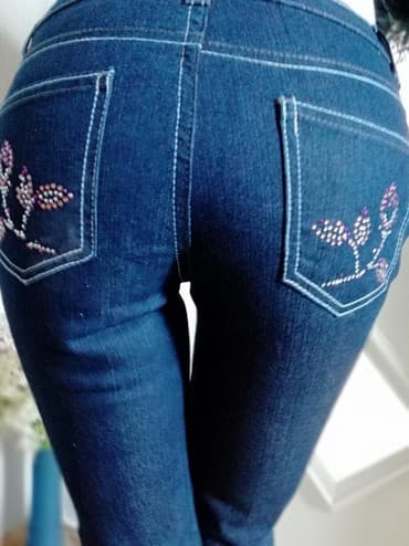 Women's Pants, Jeans, Shorts: FARMERKE DENIM skinny original, nove Vel s. Saljem post expresom — 1