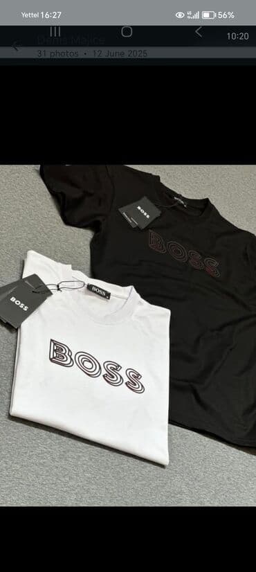 c a basic majice: Short sleeves T-shirt, XL (EU 54), Boss, color - White, Cotton — 1