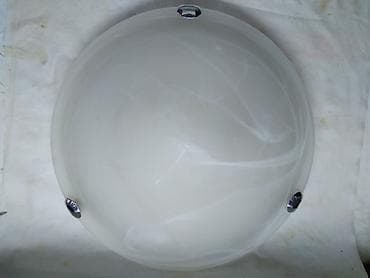 plafonjerke za hodnik: Plafonjera metalena okrugla staklo dia 30 cm. metalni deo dia 24 cm. 2 — 1