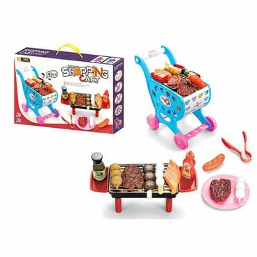 Igračke: Rostilj/kolica set za decu Play BBQ Karakteristike: Pribor za roštilj — 5