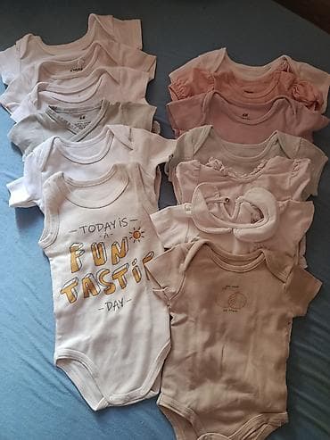 jednodelni skafanderi za decu: Paket stvari za bebu veličina 62 Bodi kratak rukav 13 komada Bodi — 3