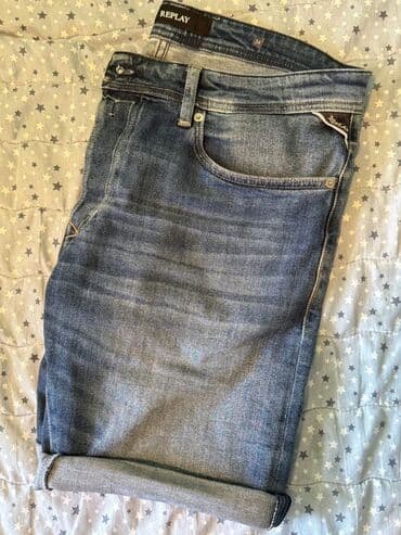 muske helanke za zimu: Shorts, XL (EU 54), Replus, color - Blue, Jeans — 1