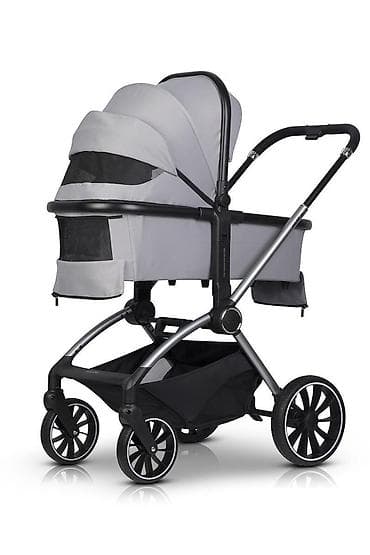 bebi oprema akcija: EUROCART Easy Go Giro 2u1 kolica za bebe – Cloudy Grey (SKU — 2
