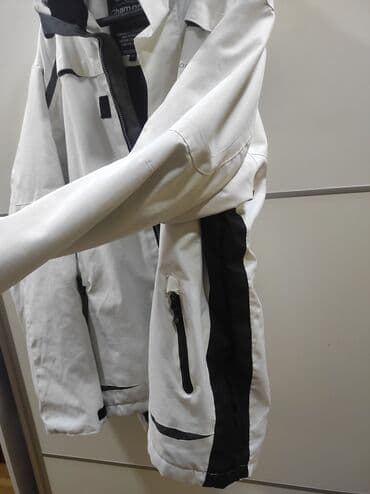 crno beli tech fleece: Muska jakna veličina XXL. Iz uvoza. Poluobim grudi 68, ramena 55 — 9