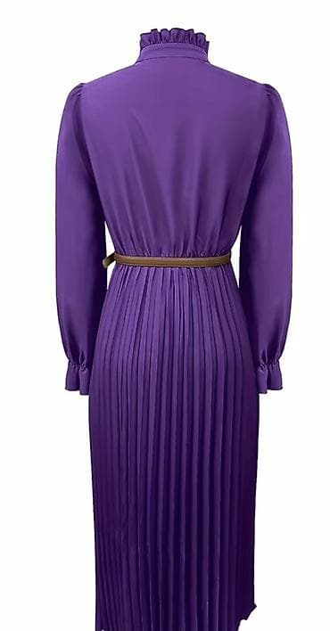 dugena sat: 🔥Elegantna midi haljina u ljubičastoj boji
✅2300 din — 2