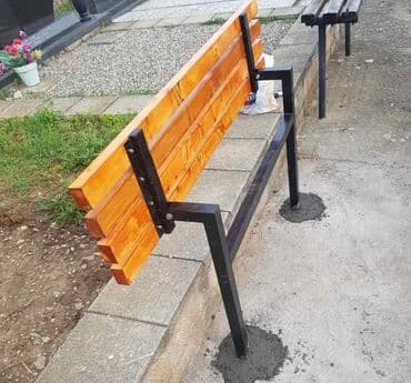 forma ideale ugaone garniture sa zicanim jezgrom: Bench, Metal, color - Black, New — 14