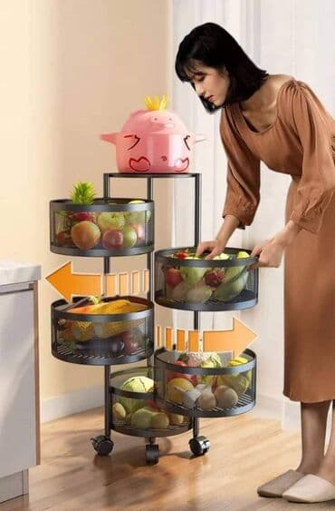 stalak za ploce: Polica za kuhinju rotirajuca Polica stalak 5 delova 4200din — 2