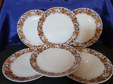 swarovski kristali cena: Tanjiri Eschenbach porcelan 1950te.Bavaria.Nemacka. Desertni tanjiri — 2