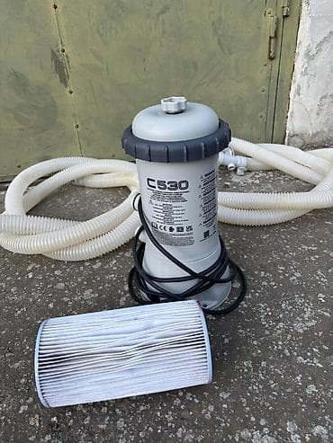 prskalica za voće: Kartušni filter-pumpa za bazen C530 sa crevima i filterom (filter — 3