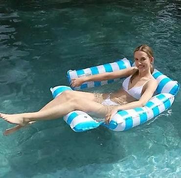 jastuci za plažu: Naduvni ležaljka-fotelja za bazen - Dizajn: četiri vazdušna valjka u — 1