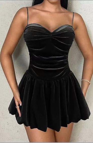 puma mini ranac: 🔥Baršunasta mini haljina sa bretelama – koktel/večernji model ✅2000 — 7