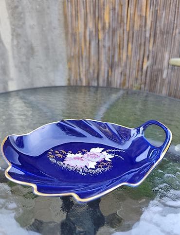 soba za devojčice: Dekorativna porcelanska posuda – Cobalt Blue, Carpo Porcelaine - — 2