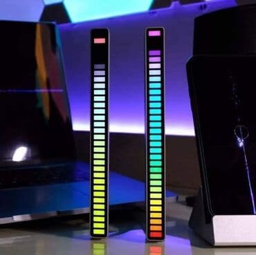 zvucnik sa pojacalom: CENA 1500 din Muzički aktiviran RGB LED ekvilajzer, 32-bitni VU metar — 4