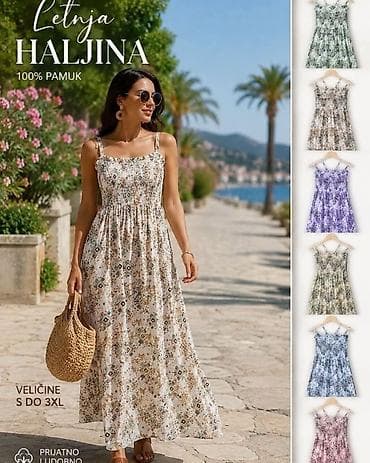 100% pamuΔna haljina
s, m, l, xl, 2xl, 3xl
2 haljine 2900 na lalafo.rs 100% pamuΔna haljina
s, m, l, xl, 2xl, 3xl
2 haljine 2900