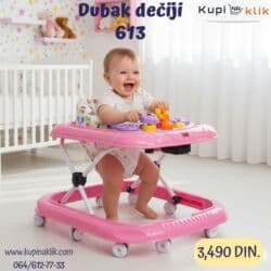 Ormari: Dubak dečiji 613 - Model sa stabilnim okvirom i više točkića za lakše — 10