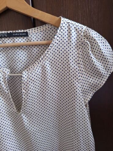 svecane pantalone i kosulje zenske: Zara, M, Saten, Tufnasti, bоја - Mlečno-bela — 3