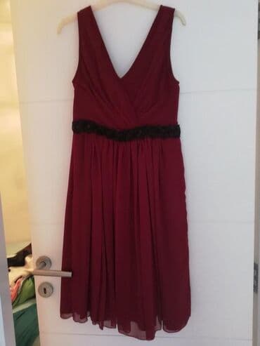 guess zenske torbe cene: Mango S (EU 36), color - Burgundy, Evening, With the straps — 11