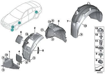 inox ram za tablice: POTKRILO G30 G31 PD ZA BMW SERIJA 5 | BMW 5 g30 g31 potkrilo prednje — 4