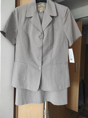 2XL (EU 44), Pamuk, Jednobojni, bоја - Siva — 3