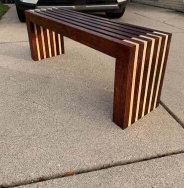 prekrivac za bastensku ljuljasku: Bench, Wood, New — 2
