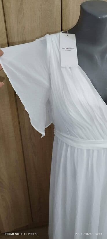 svecane pantalone i tunike: 2XL (EU 44), color - White, Evening, Short sleeves — 2