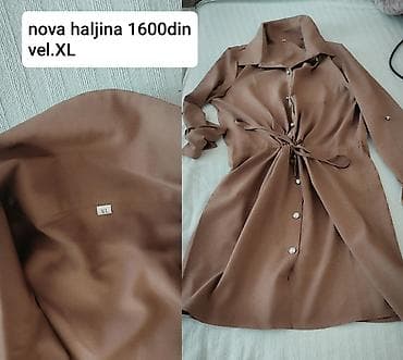 Skirts: Košulja-haljina, veličina XL - Boja: topla karamela/kamel - Kroj — 4