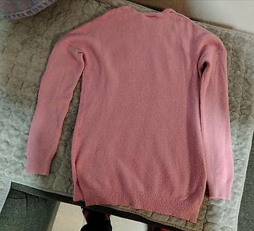 helanke pull and bear: Dukser/svetr Janina, model sa natpisom “CIA♡” - Boja: svetlo ružičasta — 4