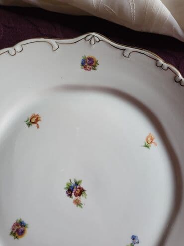 swarovski kristali cena: Tanjir Hollohaza iz 1949 do 1970.godine. madjarski porcelan za — 4