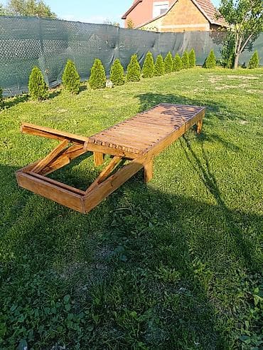 uradi sam proizvodi i cene: Drvene baštenske ležaljke od čamovog drveta - Materijal: pun čam — 2