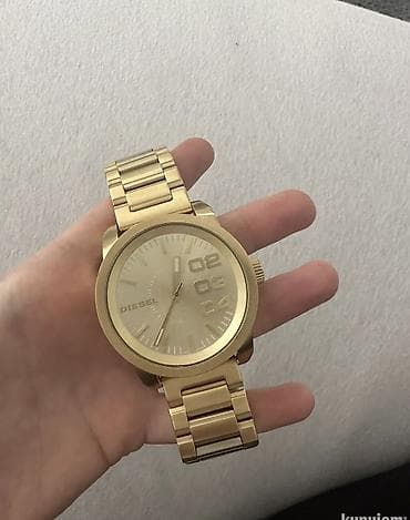 ranac za mamu i bebu: DIESEL Unisex DZ1466 Double Down Gold Watch Unisex model, nije velik — 3
