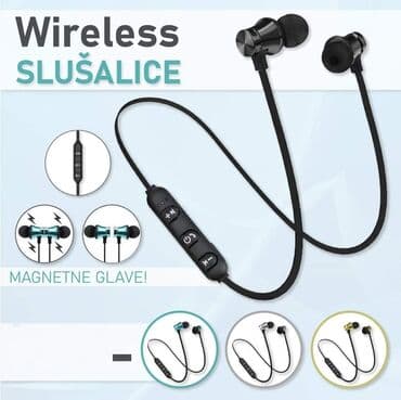 Bežične magnetne sportske slušalice Cena: 1290 din Savršen izbor za