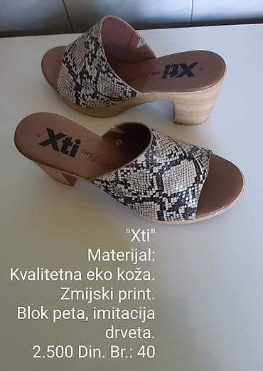 Xti ženske klompe/sandale - Materijal: kvalitetna eko koža - Uzorak